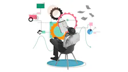 an illustration of a man sitting in a chair surrounded by visions of decisions an illustration of a man sitting in a chair surrounded by visions of decisions