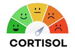 illustration of cortisol levels using various smiley facial expressions illustration of cortisol levels using various smiley facial expressions